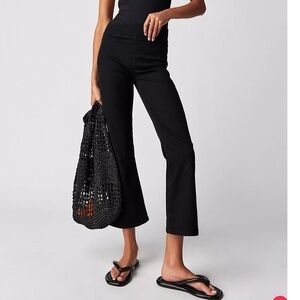 Free People Black Boot Cut Pants